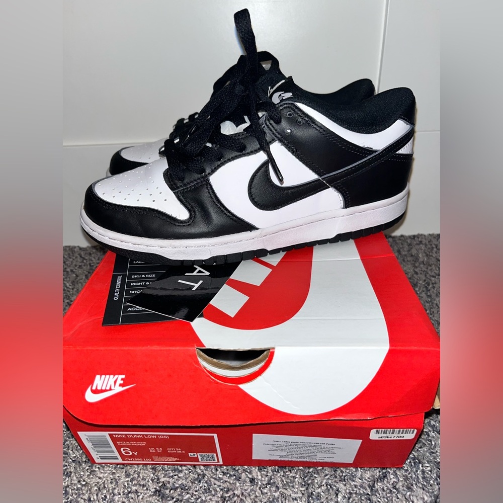 Panda Nike Dunk Low Black and White Shoes